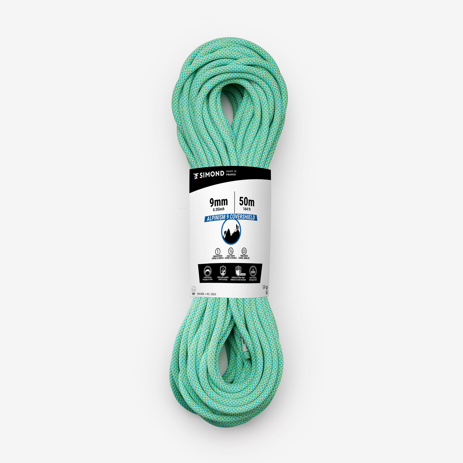 Horolezecké lano Alpinism 9 Covershield trojitá certifikácia 9mmx50m