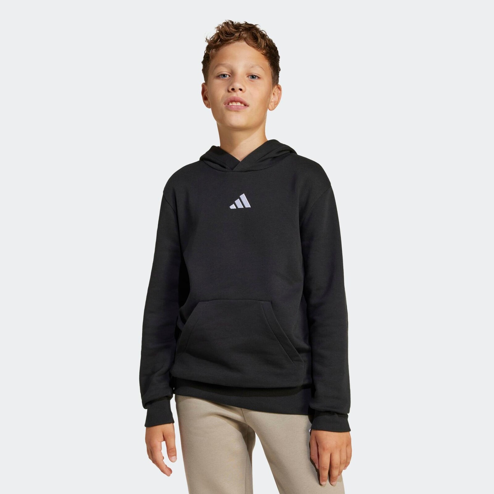 Sweat à capuche enfant en coton - noir