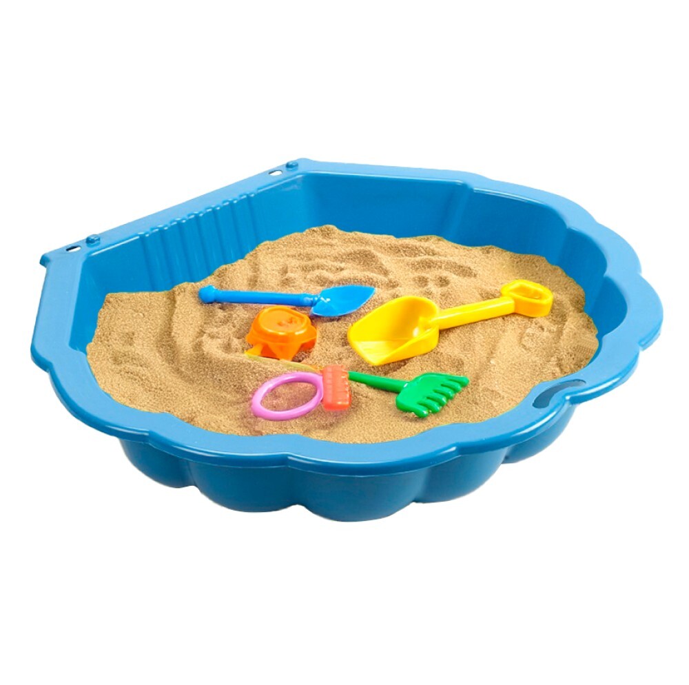 KONDELA Sandeo Mini detské pieskovisko modrá