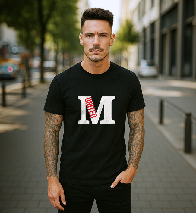 Manchester 3 pánske tričko čierne - 5XS (116)