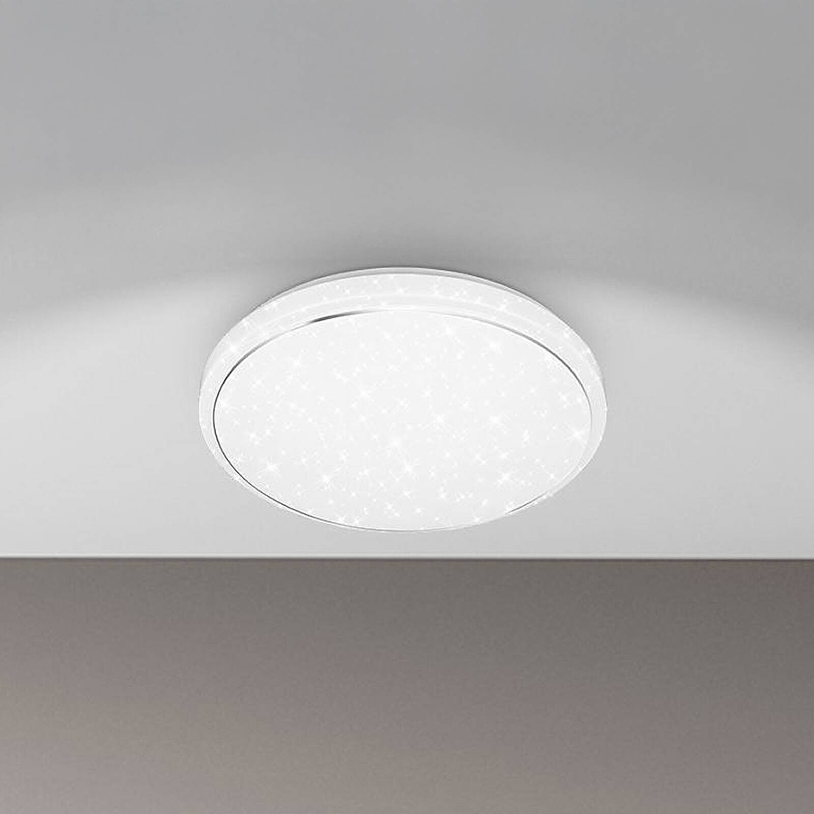 Stropné LED svetlo Star, biele, hviezdicový dekor, CCT, stmievateľné