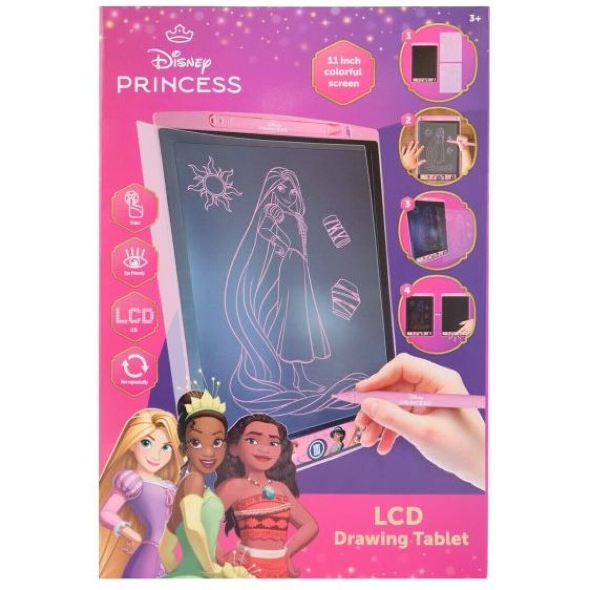 Kresliaca tabuľka LCD 28 cm Princezné-Spidey-Stitch