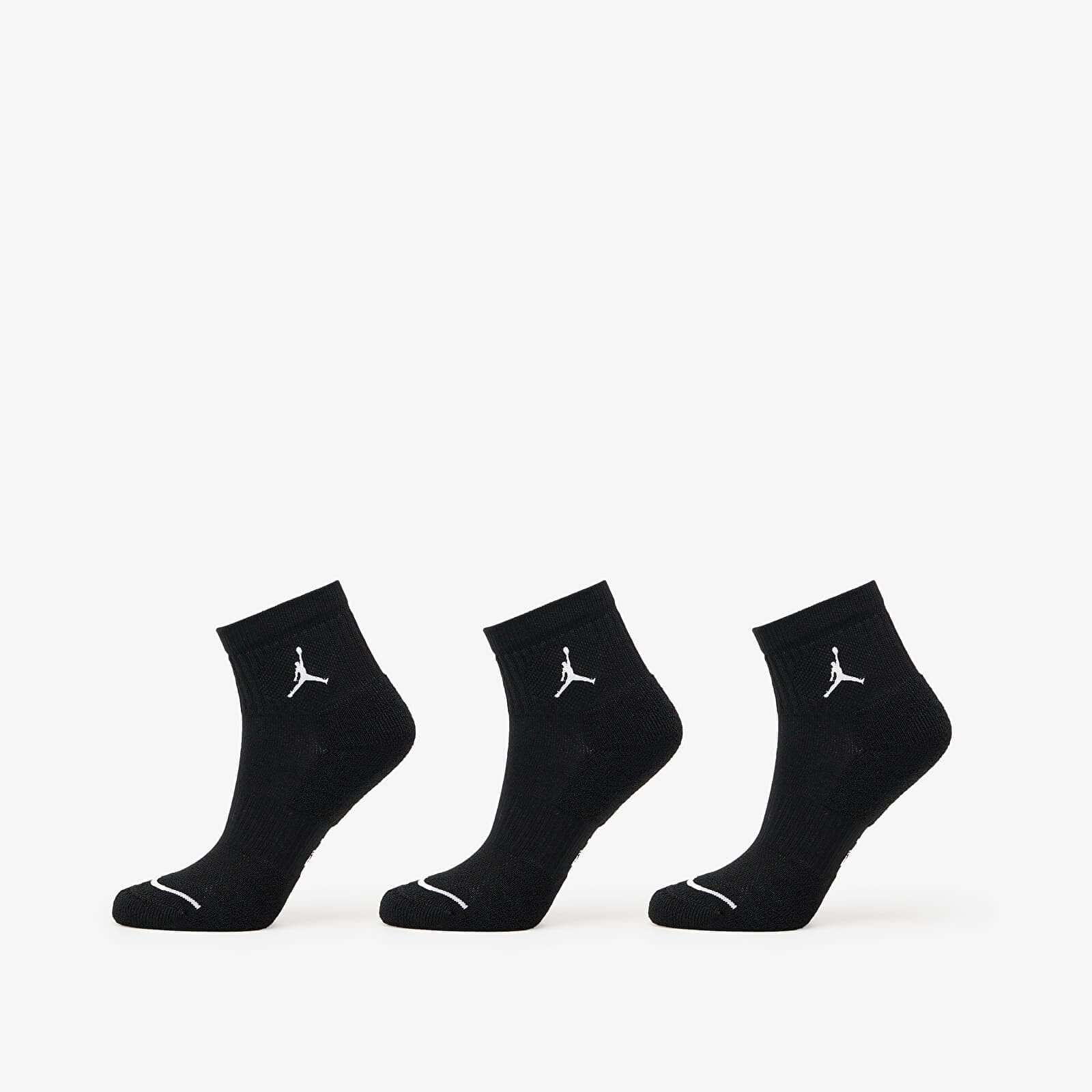 Jordan Everyday Ankle Socks 3-Pack Black/ White S