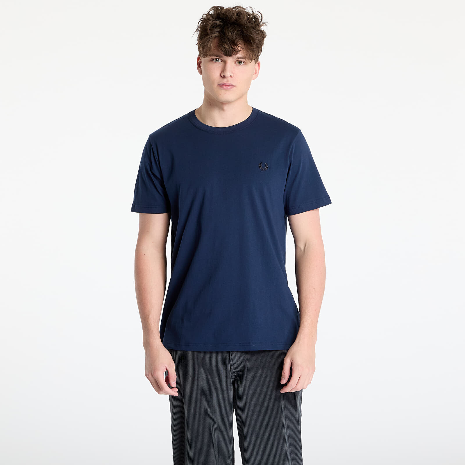 Tričko FRED PERRY Crew Neck T-Shirt Tennis Blue S