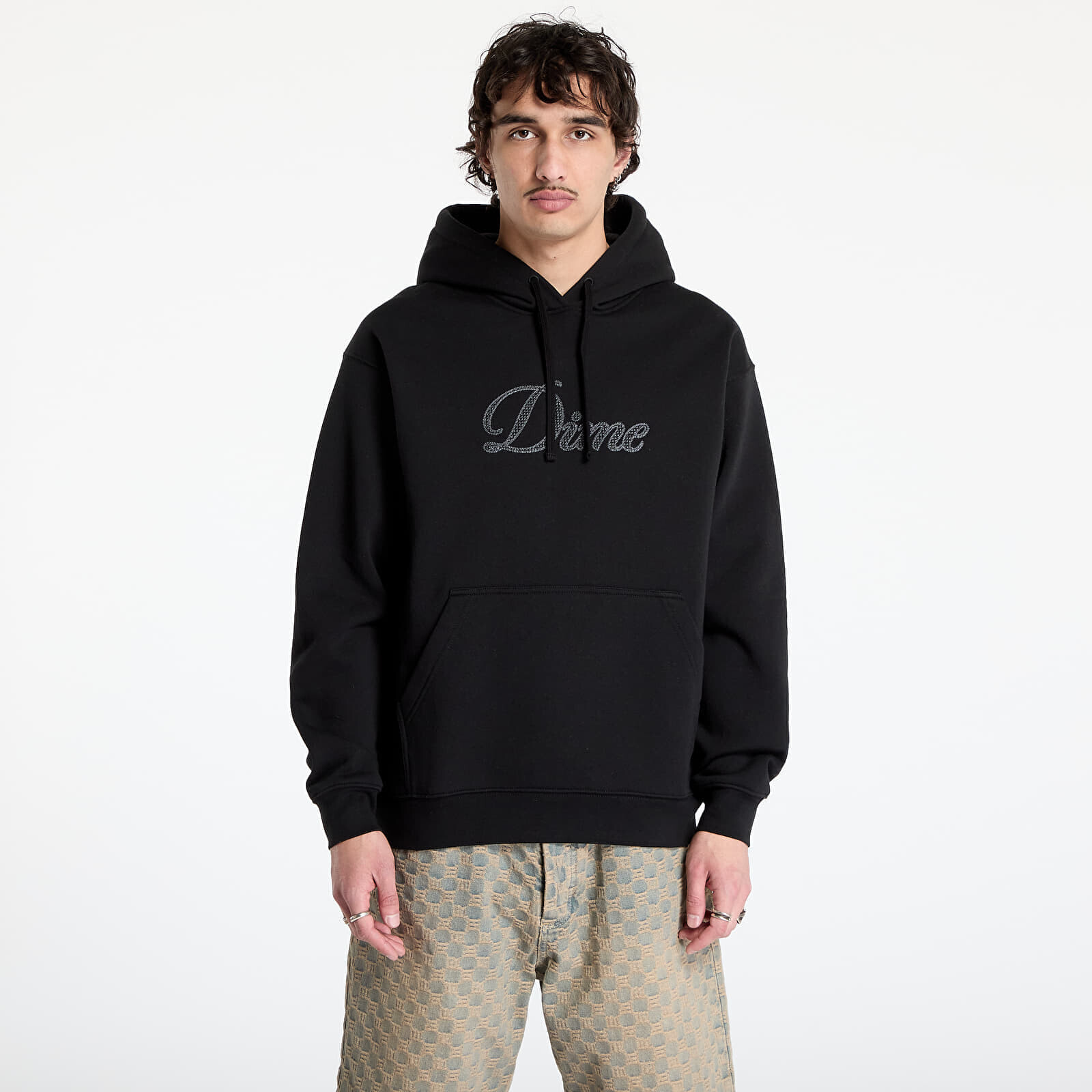 Mikina DIME Cursive Logo Hoodie UNISEX Black XS