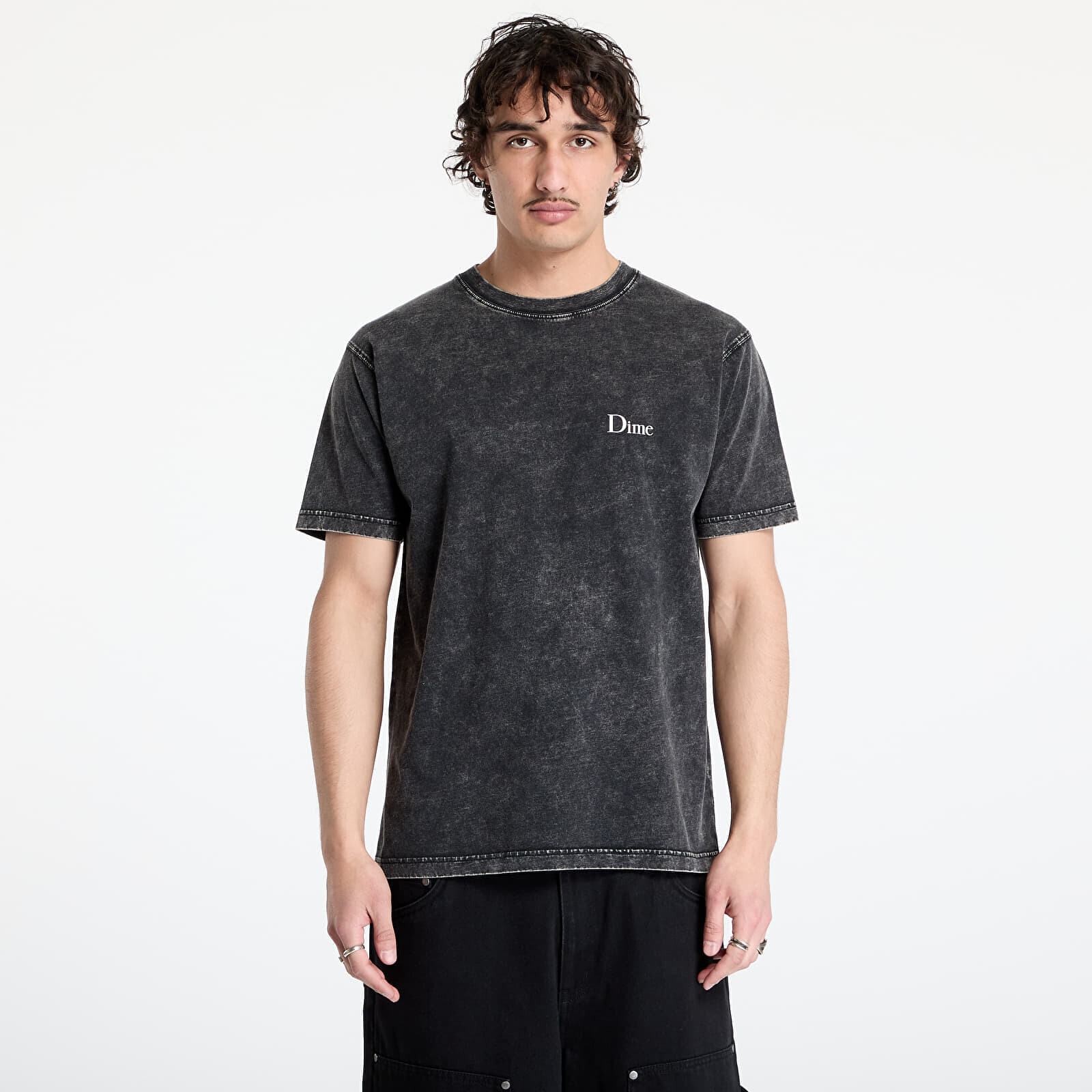 Tričko DIME Classic Small Logo T-Shirt UNISEX Faded Black XS