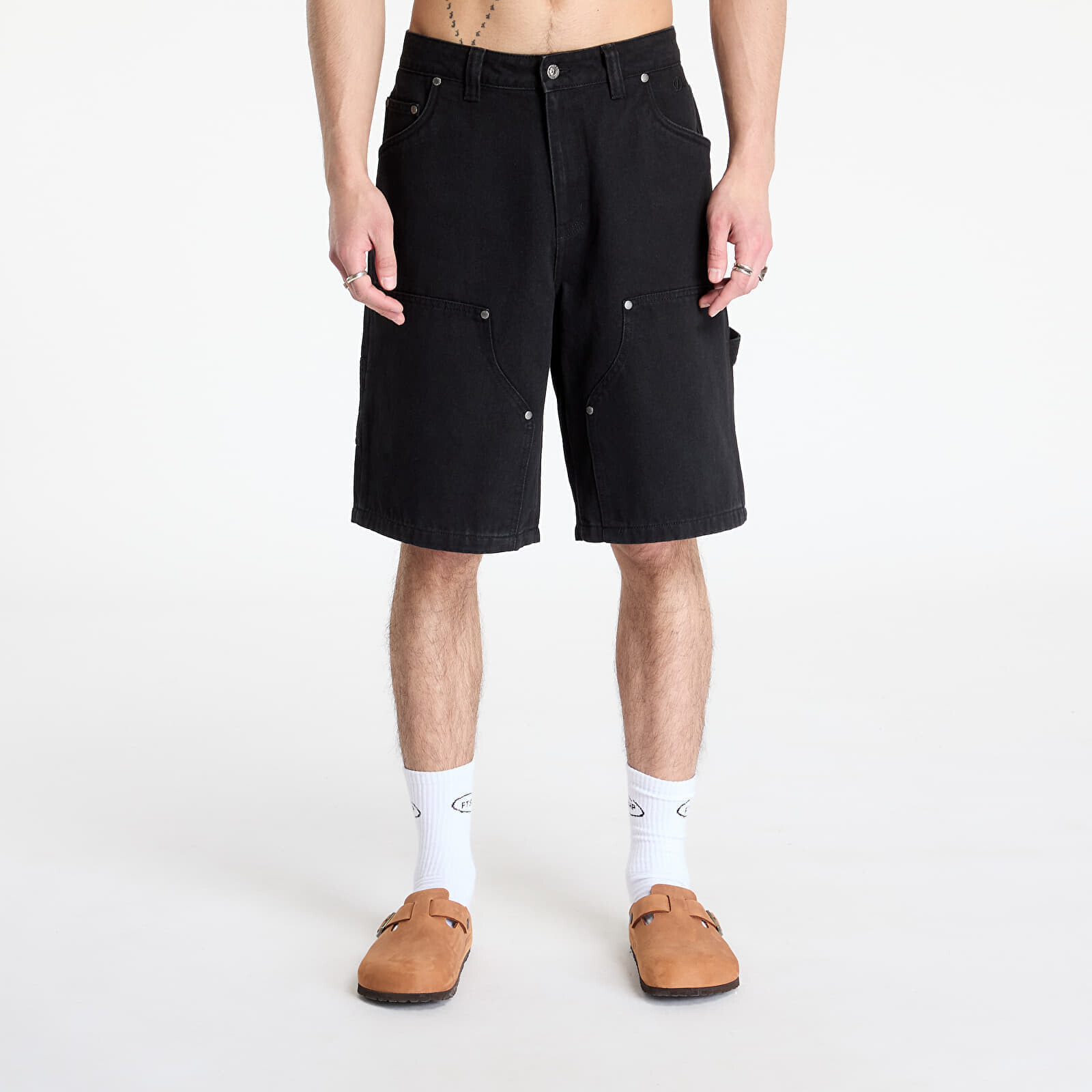 Šortky DIME Carpenter Denim Shorts Jet Black 28