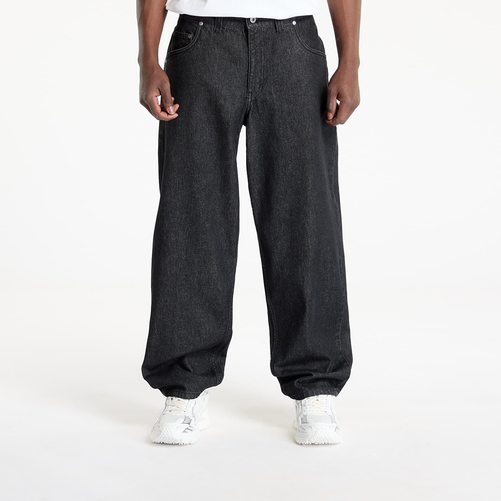 Džínsy DIME Classic Baggy Denim Pants Black Washed 28