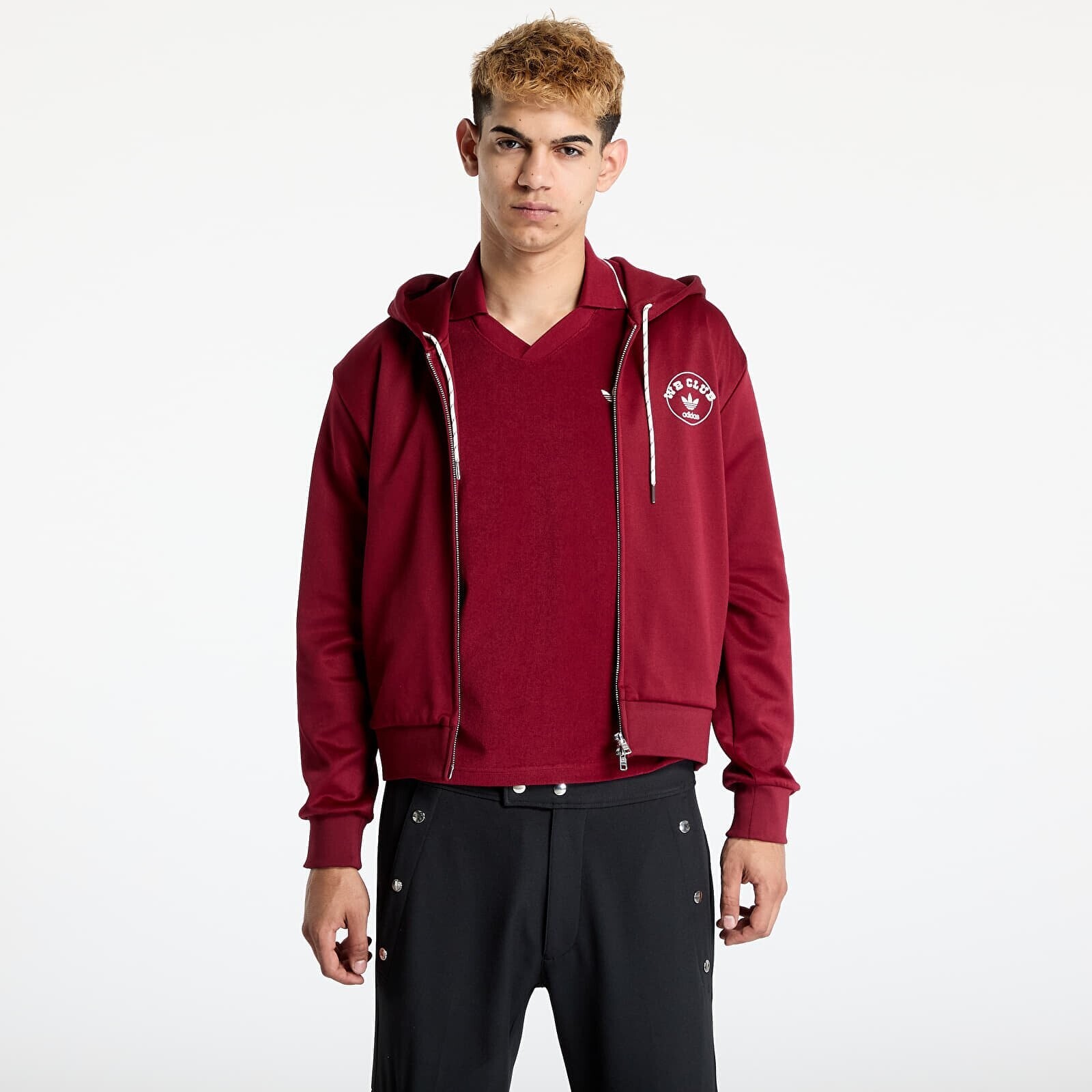 Mikina adidas x Wales Bonner Track Hoodie Red/ Collegiate Burgundy XS