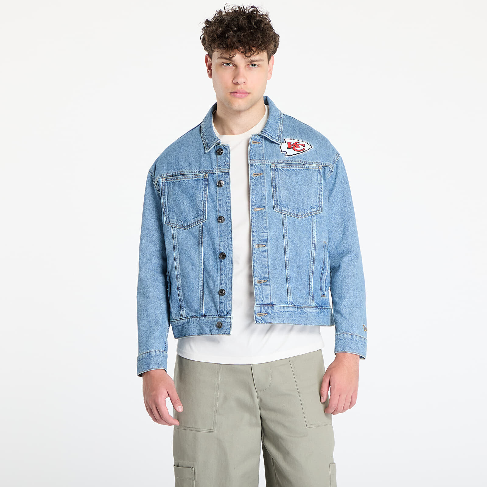 Bunda New Era Kansas City Chiefs Denim Jacket UNISEX Rdm L