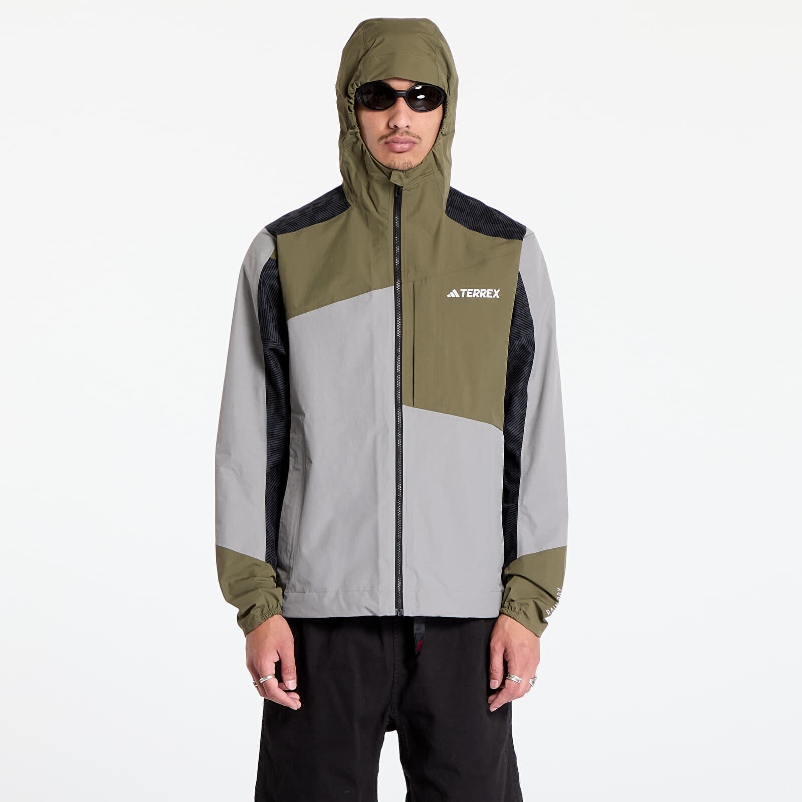 Bunda adidas Xperior Hybrid RAIN.RDY Jacket Ch Solid Grey/ Olive Strata/ Carbon M