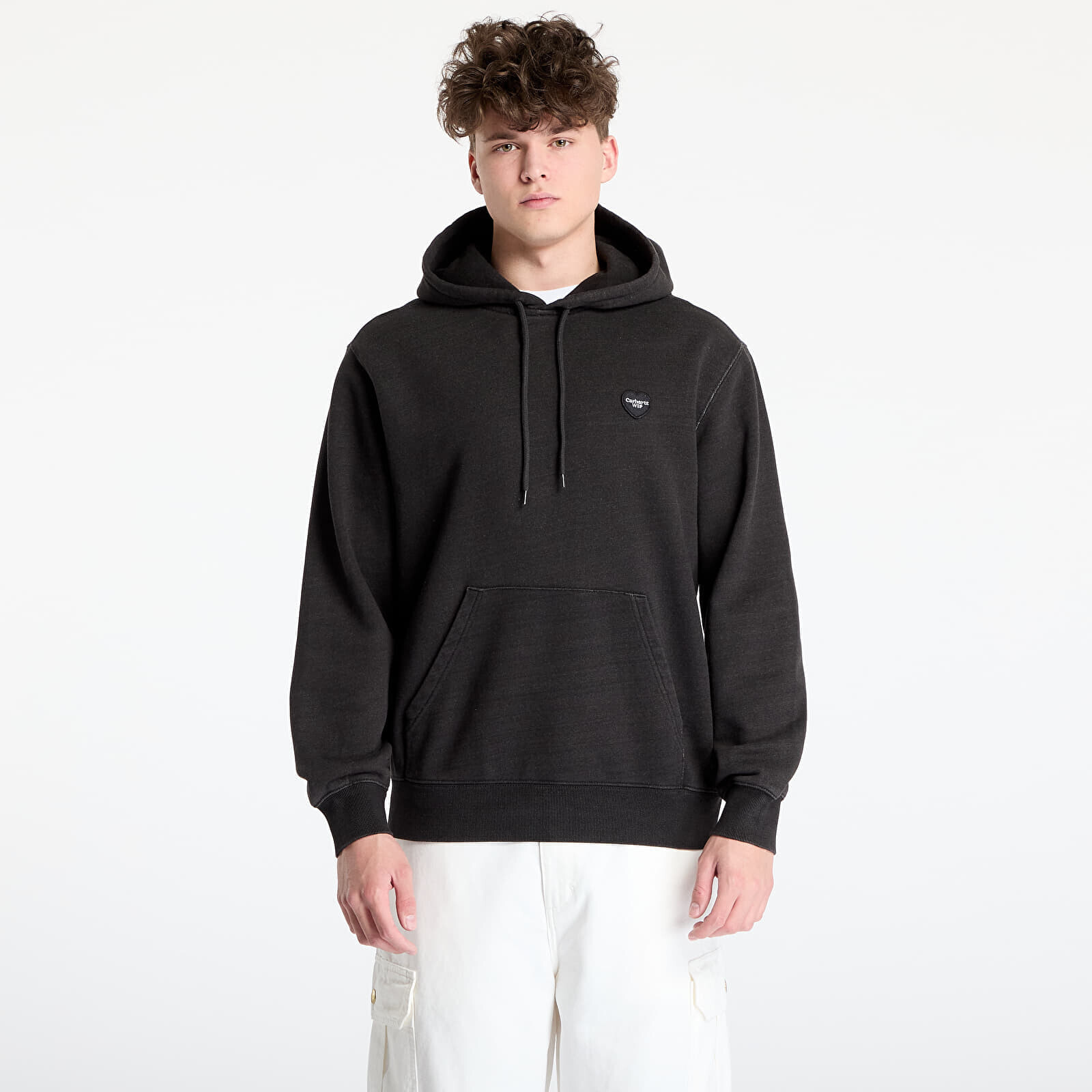 Mikina Carhartt WIP Hooded Ingo Sweat UNISEX Black Garment Dyed S