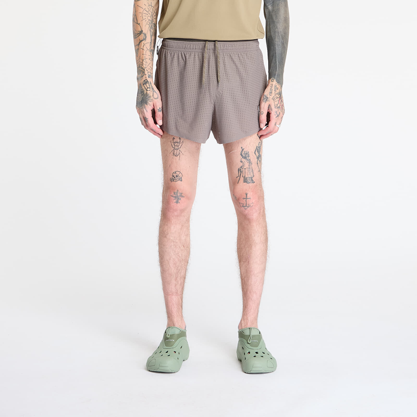 Šortky Satisfy Space-O 2.5 Distance Shorts UNISEX Taupe M