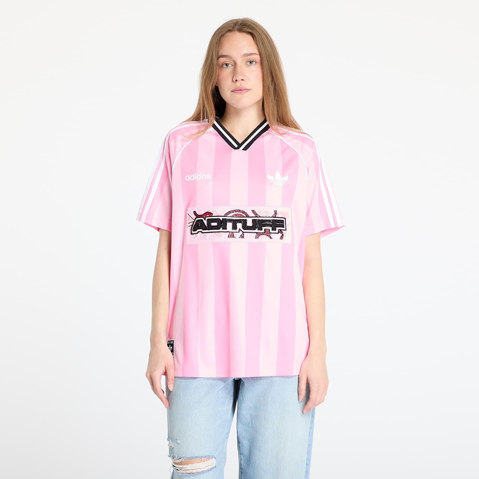 Dres adidas Originals Beads Jersey True Pink/ Semi Pink Glow S