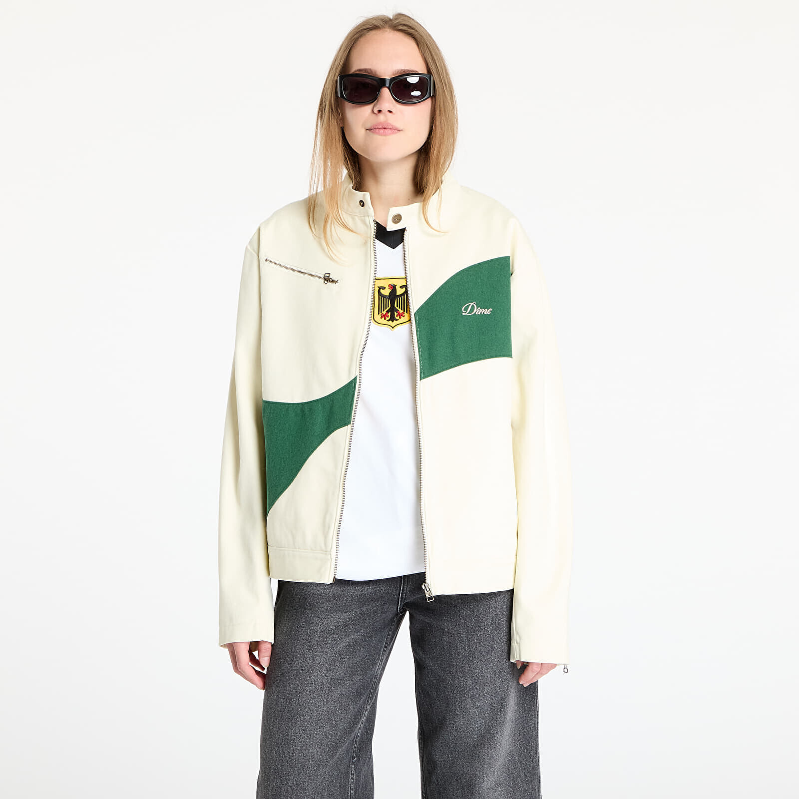 Bunda DIME Moto Jacket UNISEX Cream XL