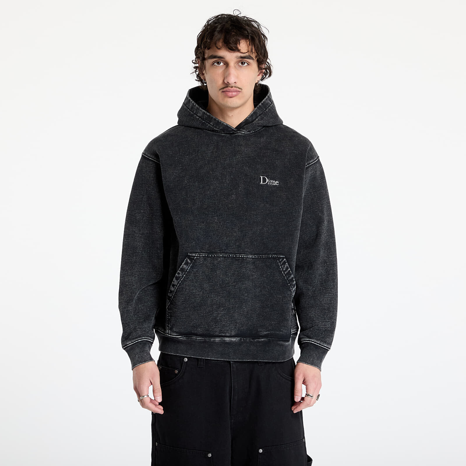 Mikina DIME Classic French Terry Hoodie UNISEX Faded Black S