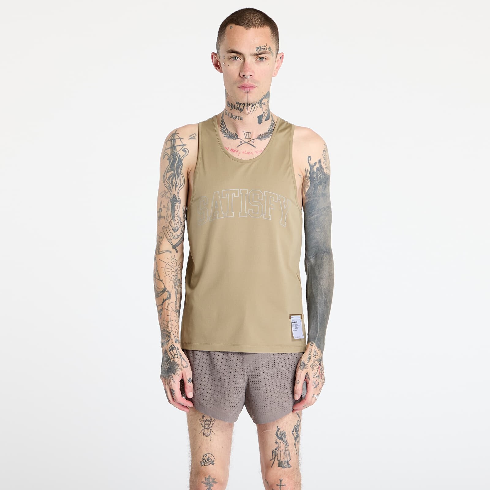 Tielko Satisfy AuraLite Tech Singlet UNISEX Army Green M