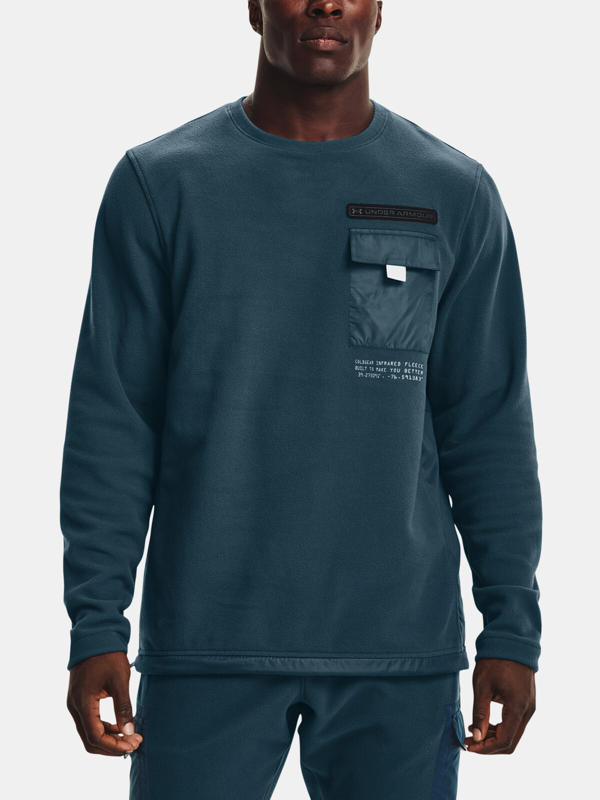 Under Armour Sweatshirt UA CGI UTILITY CREW-BLU - Mens