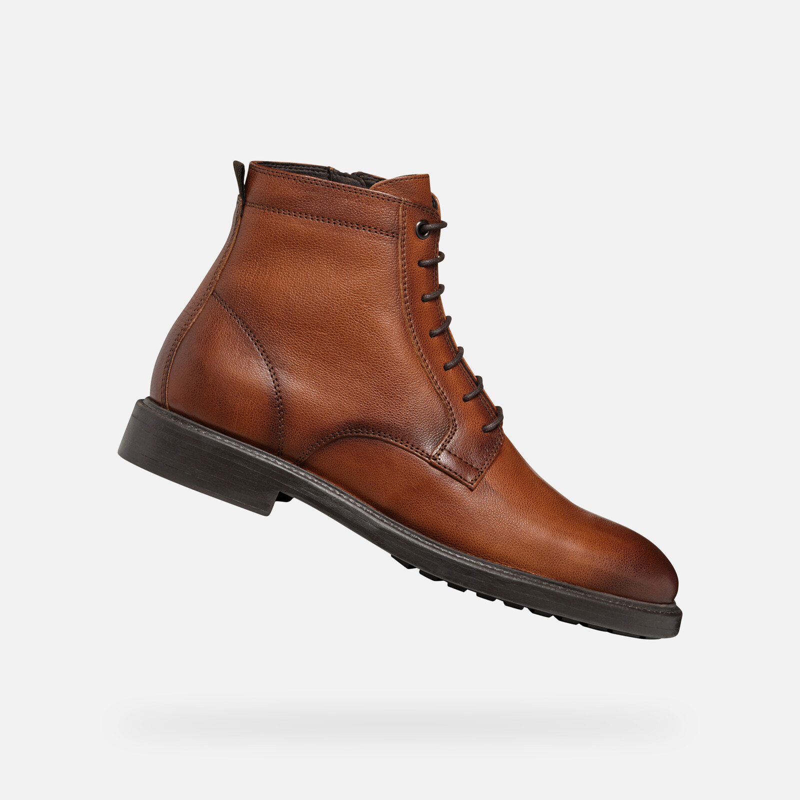 Brown men's ankle boots Geox Tiberio - Men's