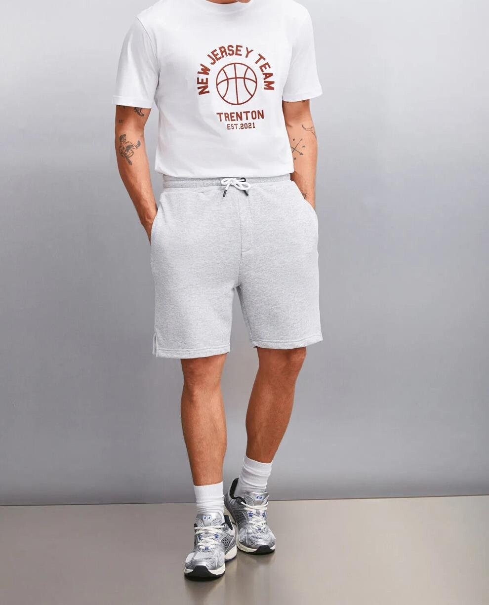 89749 Dewberry Mens Sport Style Pocket Shorts-GREY