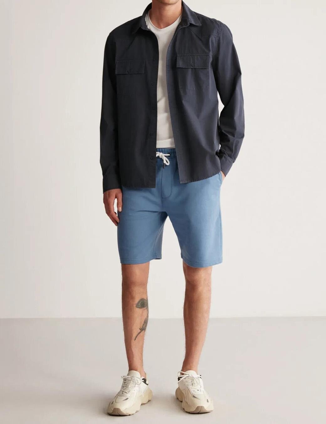 89749 Dewberry Mens Sport Style Pocket Shorts-DARK BLUE