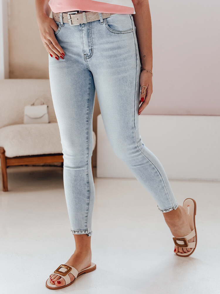 Spodnie damskie jeansowe MISSPEARL niebieskie Dstreet