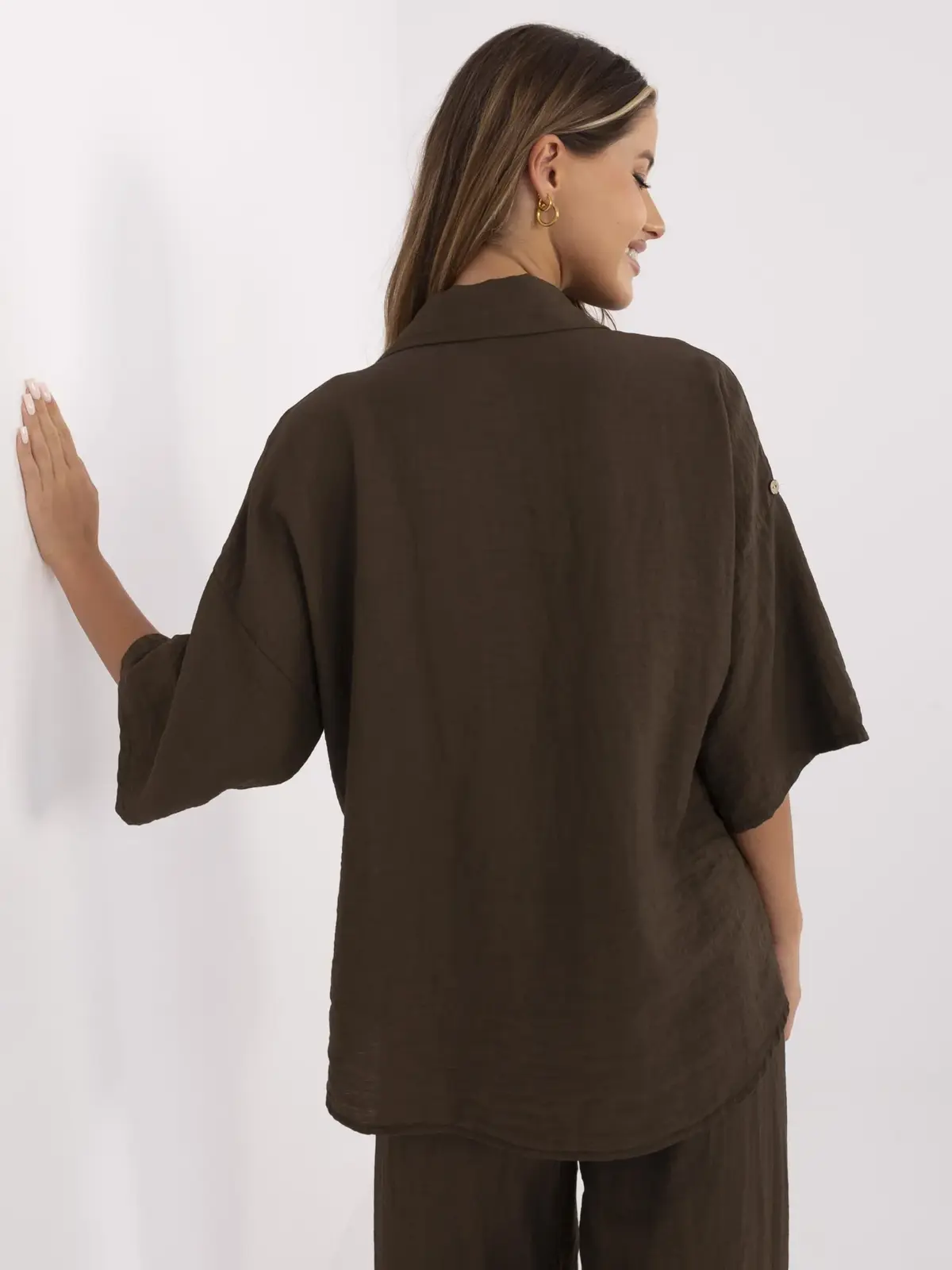 Shirt-MI-KS-6537.74P-dark brown