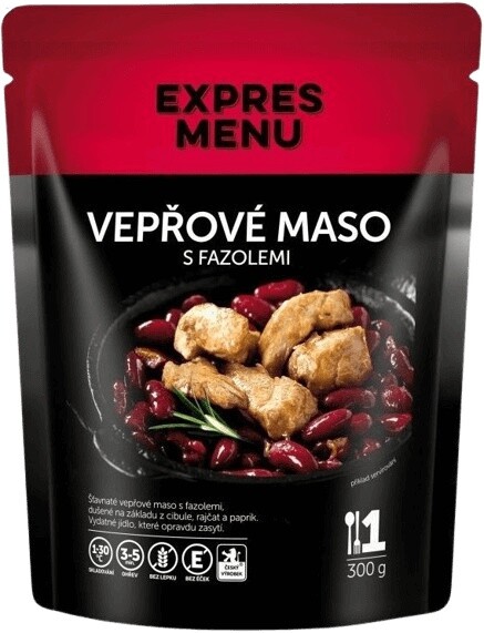 Expres menu vepřové maso s fazolemi 300 g