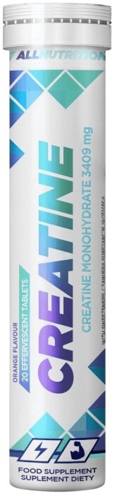 Allnutrition creatine monohydrate 20 tabliet - pomaranč
