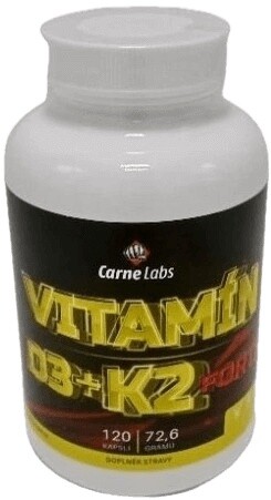 Carne labs vitamín d3 + k2 120 kapsúl