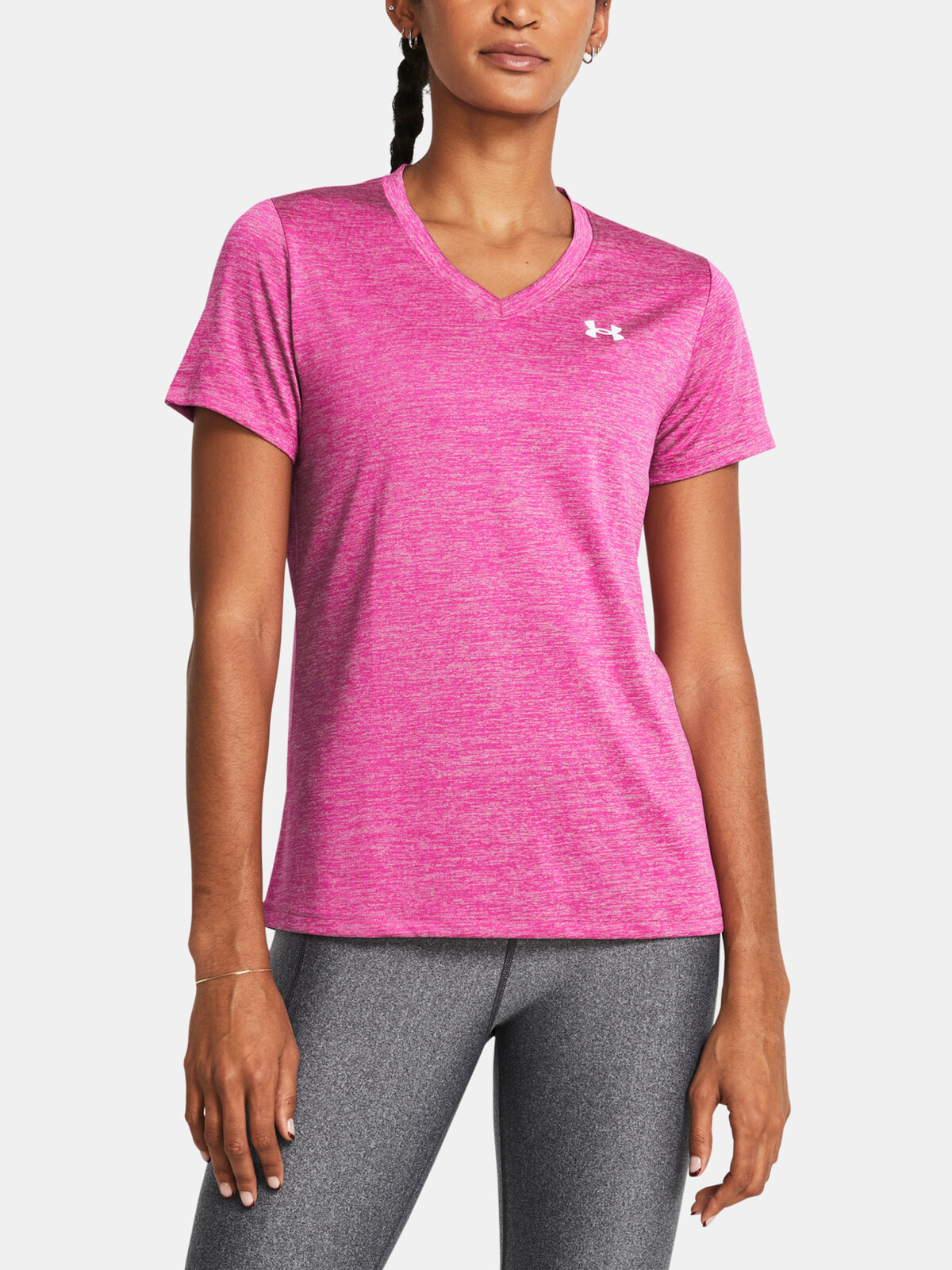 Women's T-shirt Under Armour Tech SSV- Twist-PNK - Women's