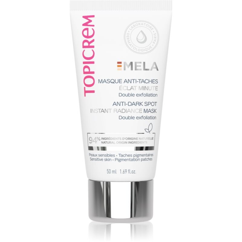 Topicrem MELA Anti-Dark Spot Instant Radiance Mask rozjasňujúca maska proti pigmentovým škvrnám 50 ml