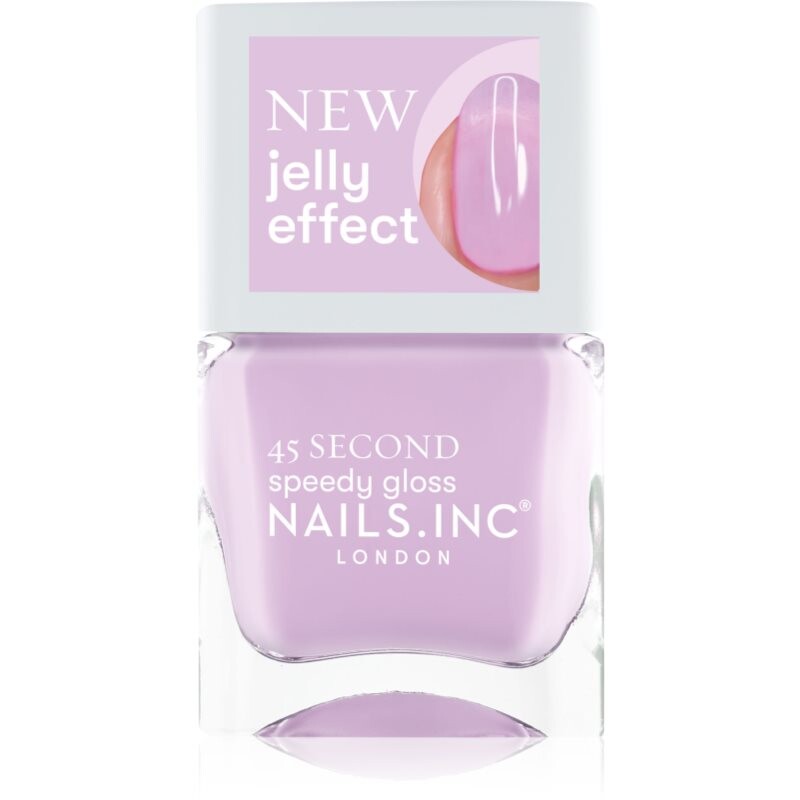 Nails Inc. 45 Second Speedy Gloss rýchloschnúci lak na nechty odtieň Jel Oh Jel 14 ml