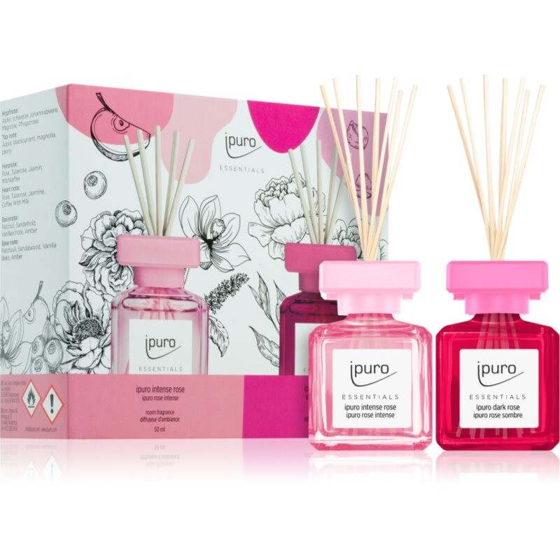 ipuro Essentials Intense & Dark Rose darčeková sada 2x50 ml
