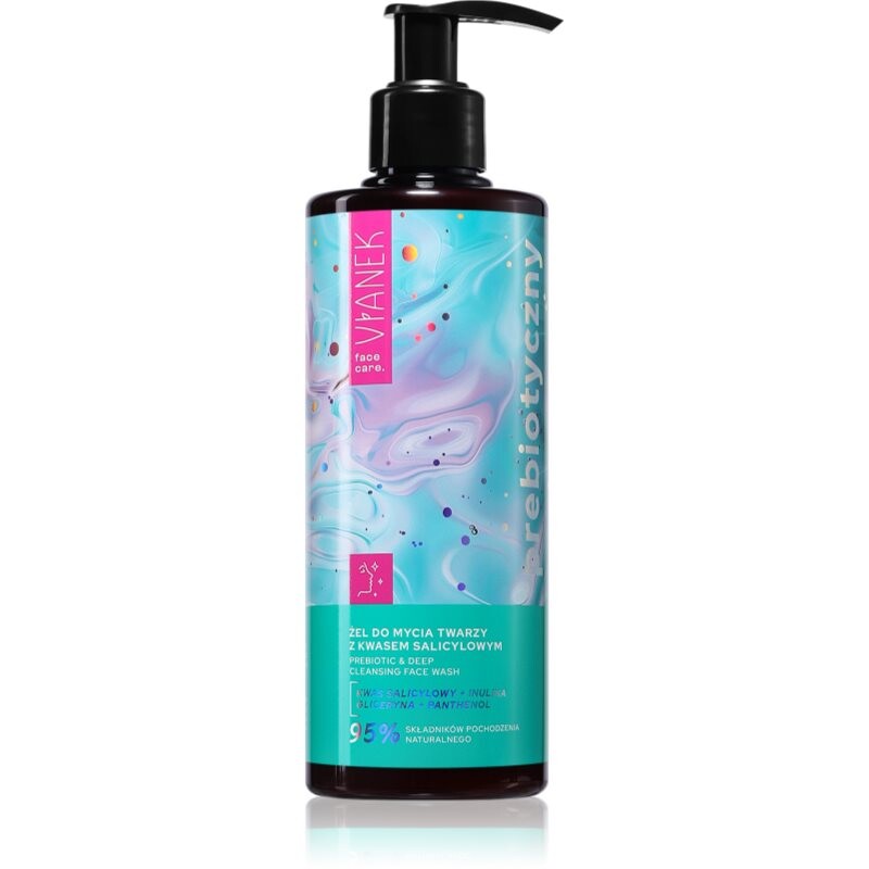 Vianek Prebiotic Deep Cleansing hĺbkovo čistiaci gél s prebiotikami pre zmiešanú pleť 300 ml