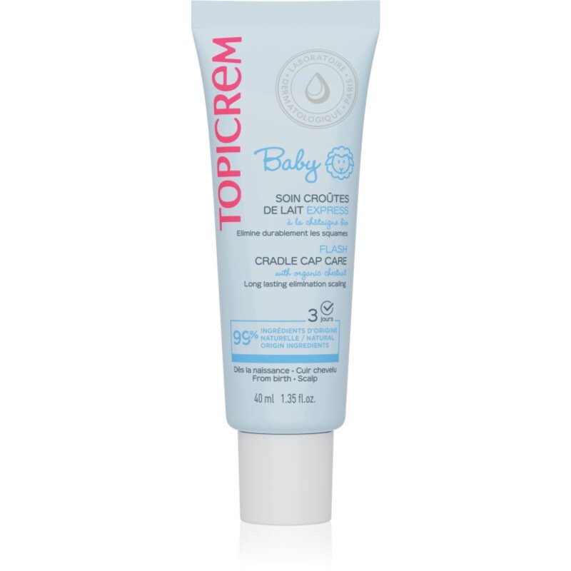 Topicrem BABY Cradle Cap Care gél na mliečne chrasty pre deti od narodenia 40 ml