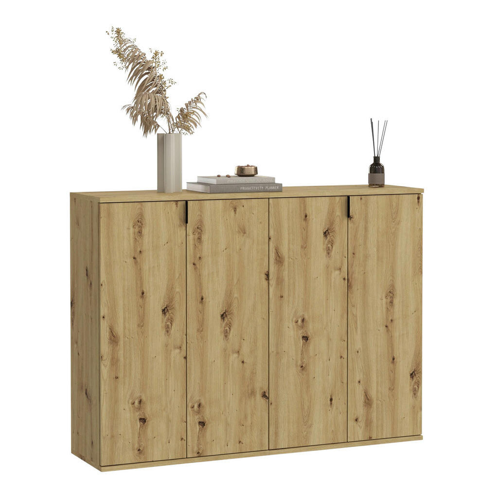 MID.YOU SKRINKA NA TOPÁNKY, dub artisan, 122/97/34 cm