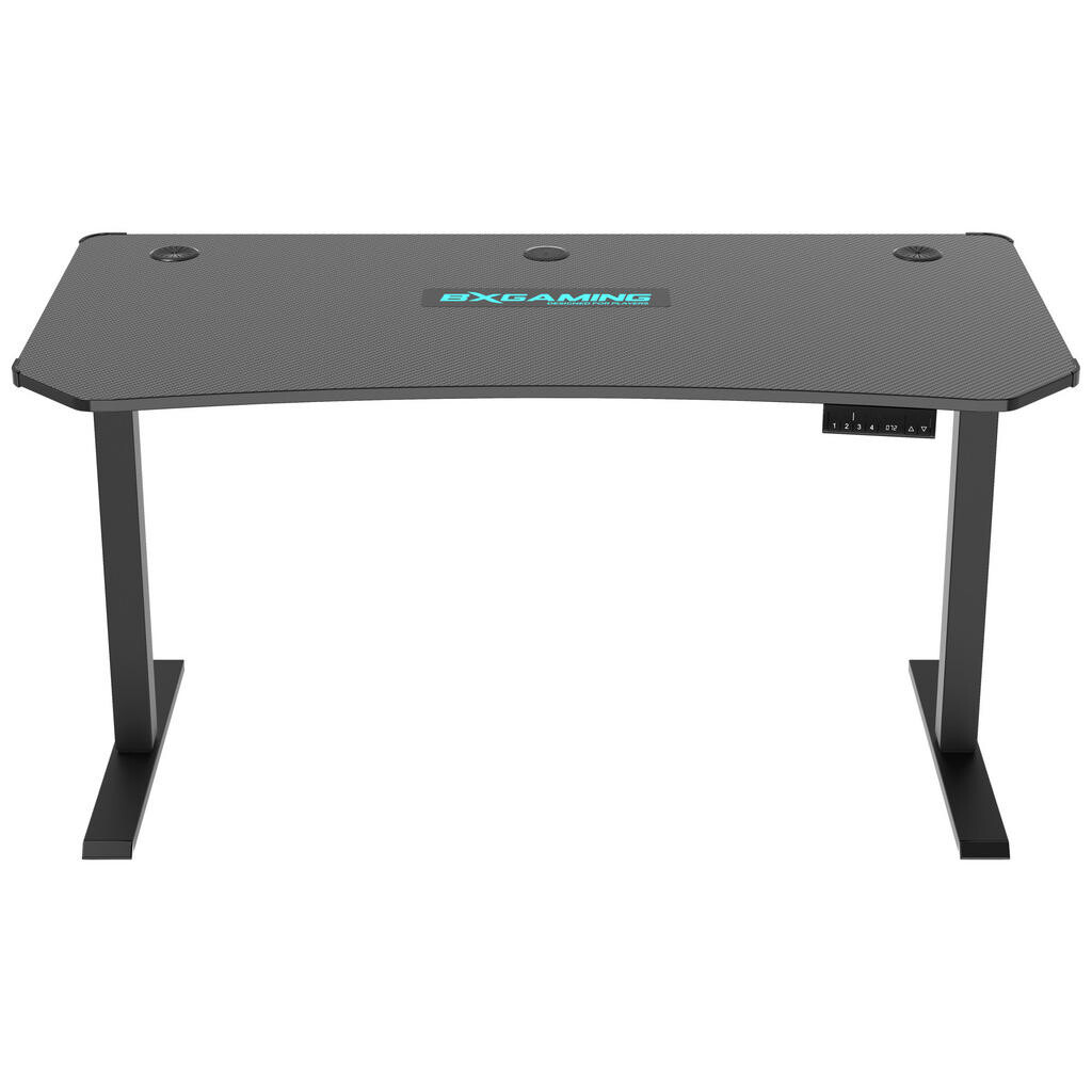 BX Gaming HERNÝ STÔL, čierna, 140/70/74-120 cm