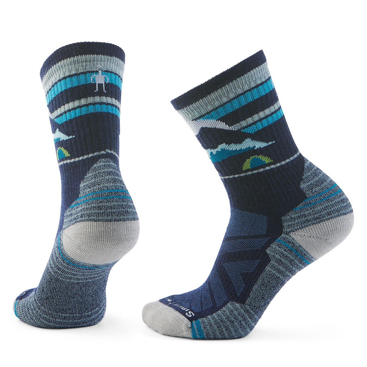 Smartwool W HIKE LIGHT CUSHION MOUNTAIN MOON CR SC deep navy Veľkosť: M