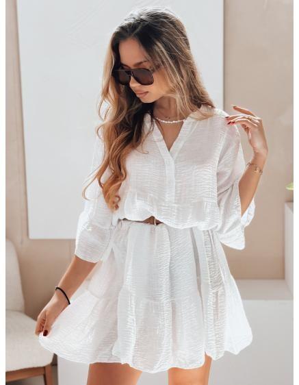 Letné šaty z mušelínu LYVONNE biele