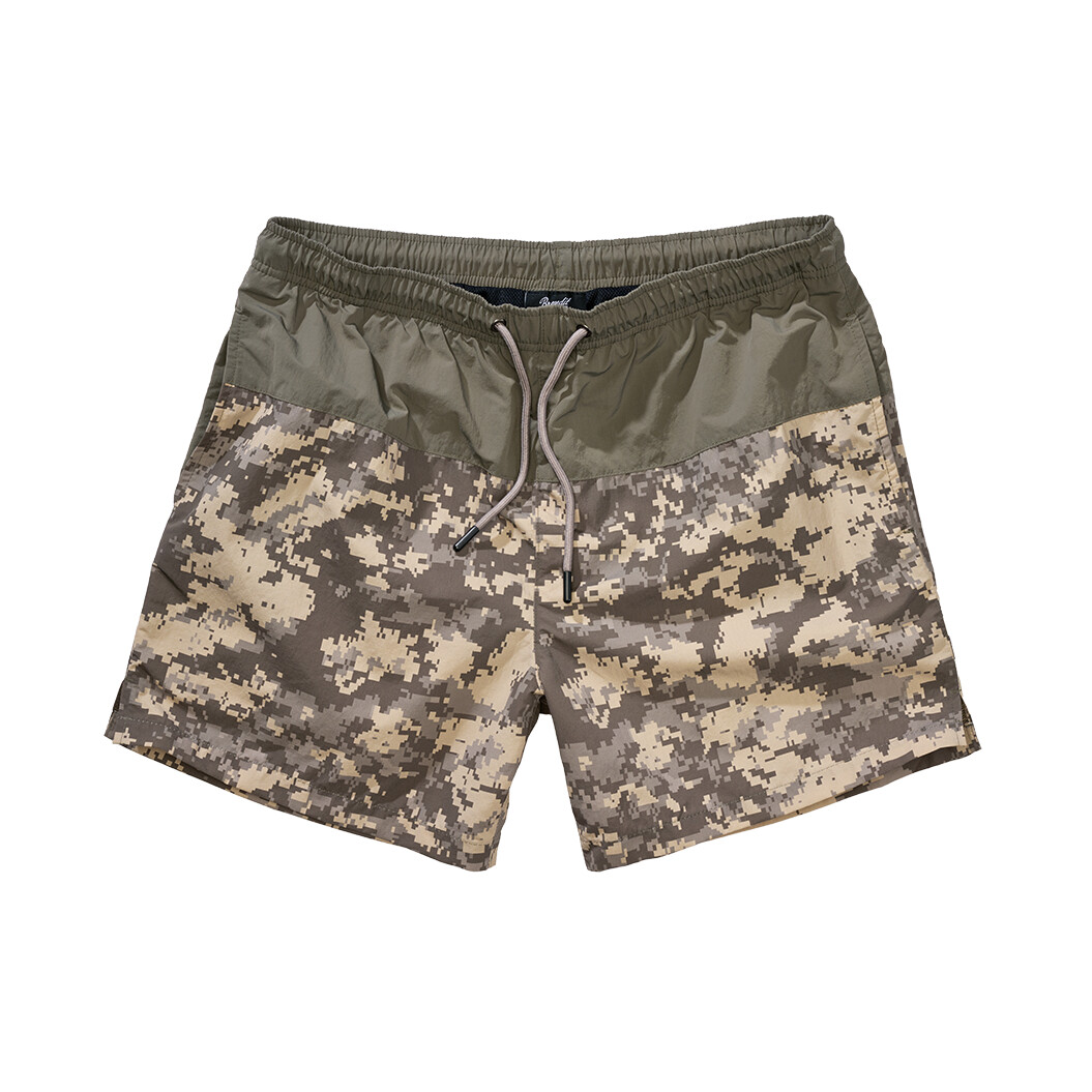 Kraťasy Brandit Swimshort Basic - AT-digital-olivové, S
