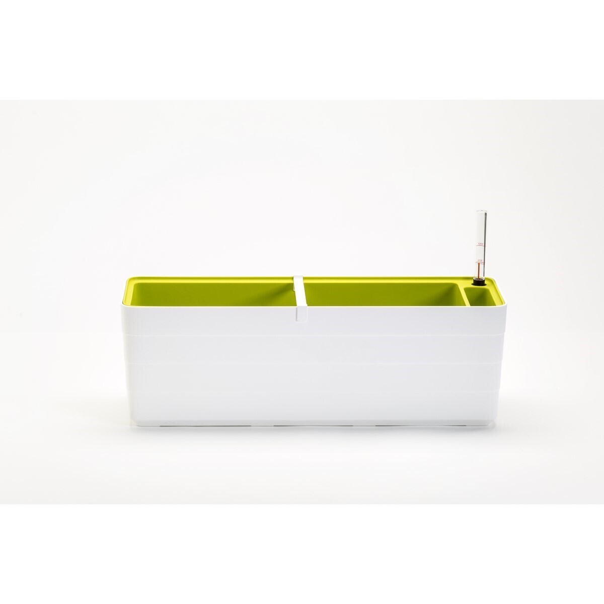 Plastia Samozavlažovací truhlík Berberis 60, biela + zelená, 60 cm