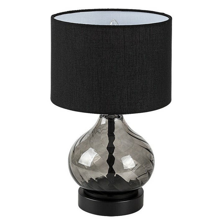 Rabalux 74034 dekoratívna stolná lampa Pirelo, E14, 1x max. 25W, čierna