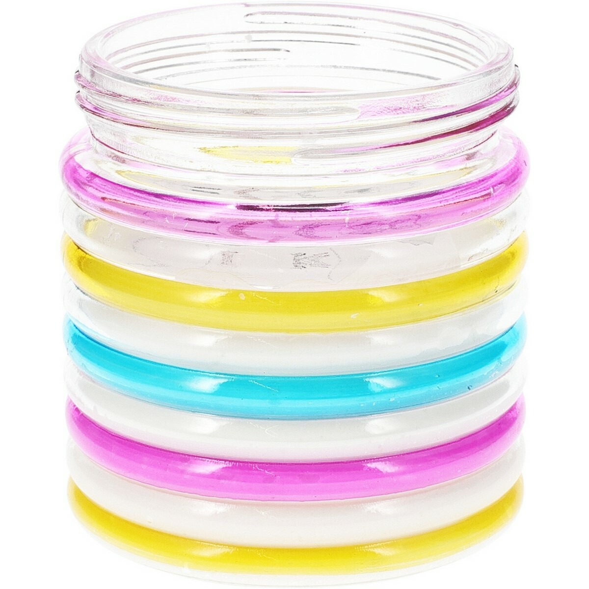 Repelentná sviečka Citronella Stripes, 780 g, 11 v 12 cm, ružová