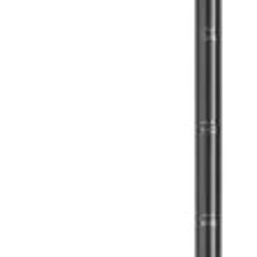 Leki Spin Shark SL, silvergray-dark anthracite-lime, 100 – 130 cm
