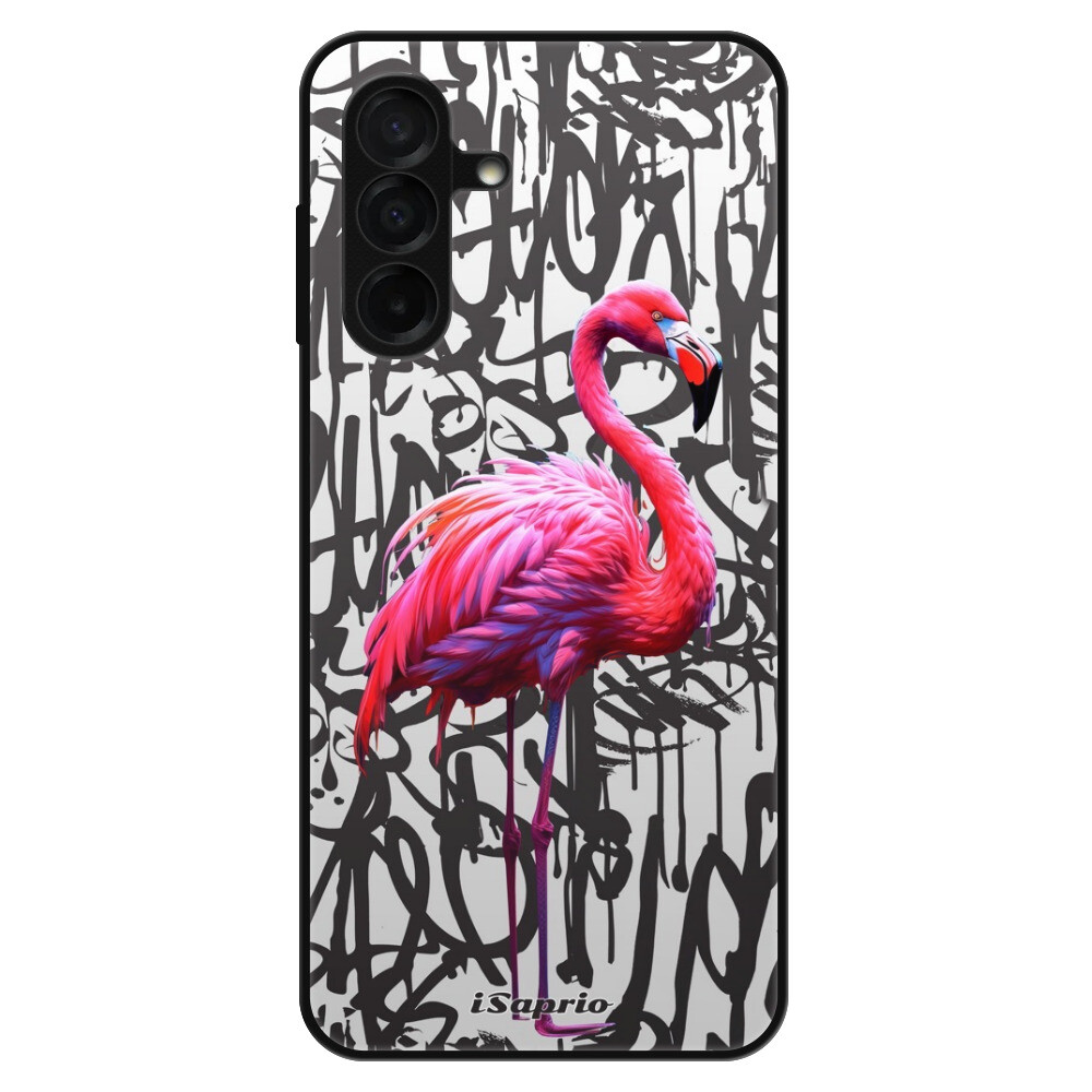 Lesklé puzdro Exclusive iSaprio - Flamingo Graffiti - Samsung Galaxy A26