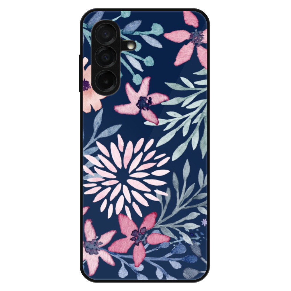 Lesklé puzdro Exclusive iSaprio - Leaves on Blue - Samsung Galaxy A26