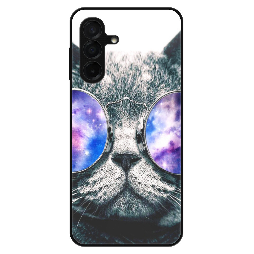 Lesklé puzdro Exclusive iSaprio - Galaxy Cat - Samsung Galaxy A26