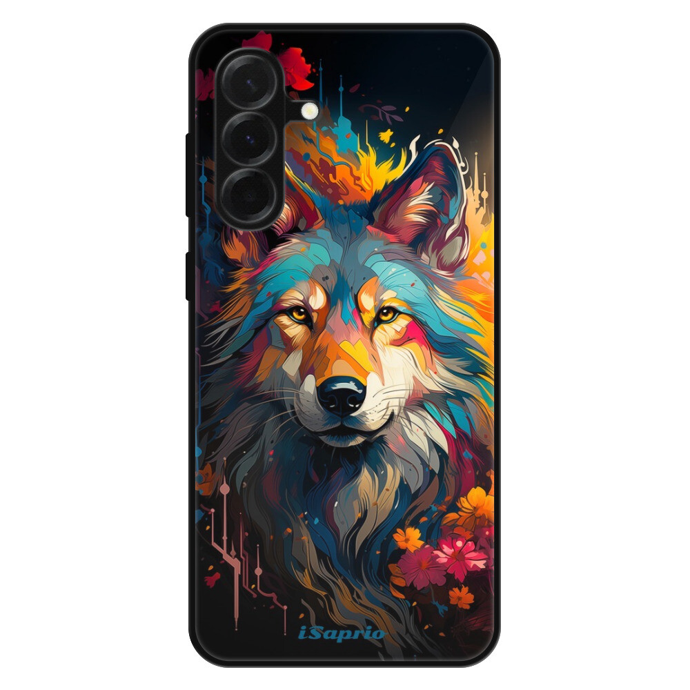 Lesklé puzdro Exclusive iSaprio - Mysterious Wolf - Samsung Galaxy A36