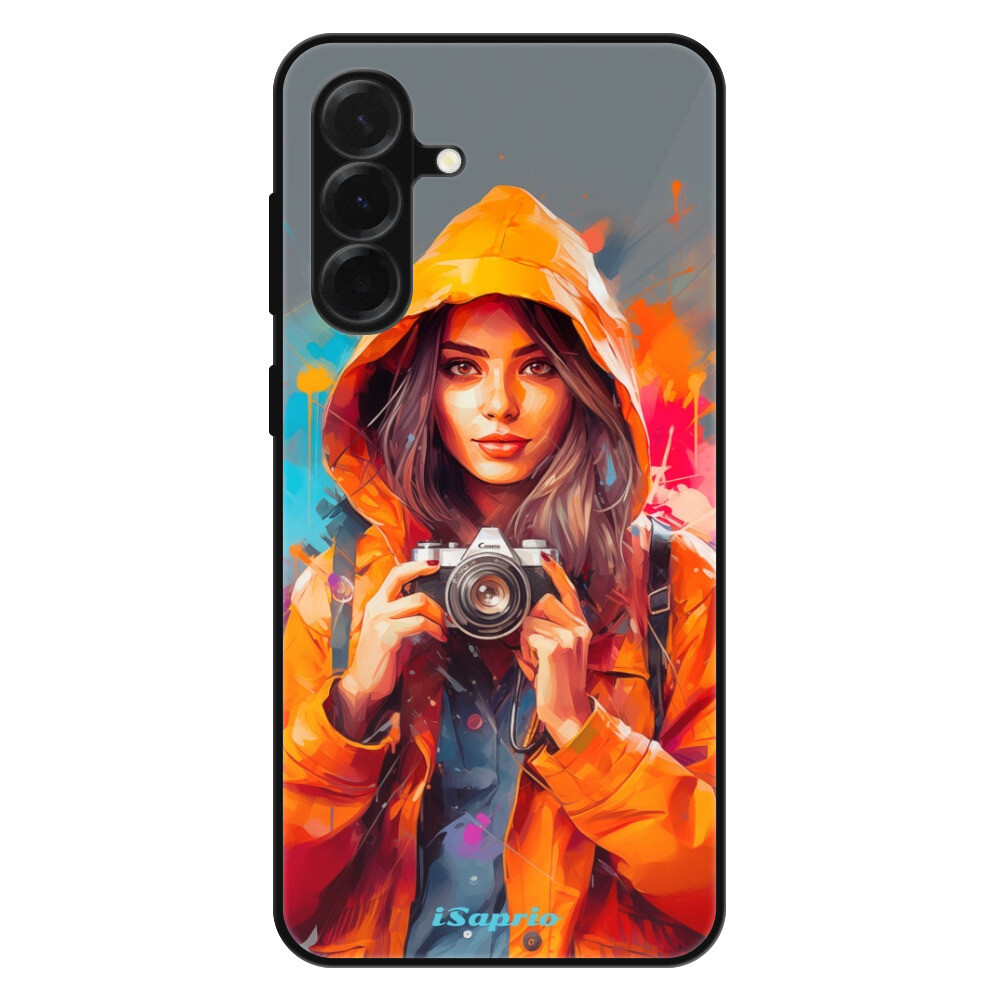 Lesklé puzdro Exclusive iSaprio - Girl with Camera - Samsung Galaxy A36